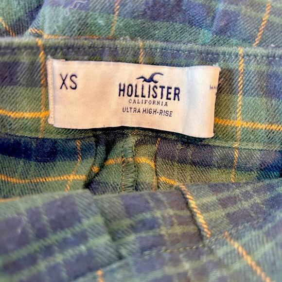 Hollister Y2K 90's Clueless Academia Preppy Lolita Pleated Plaid Skater Skirt XS - Picture 4 of 5
